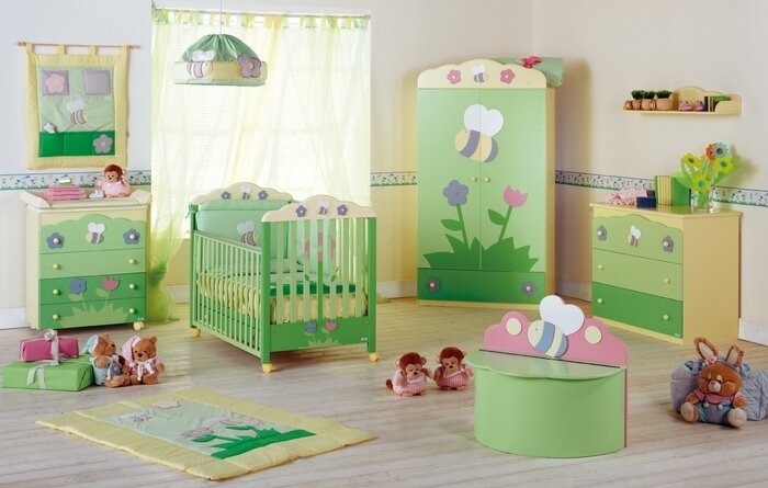 Детска комната MIBB Коллекция Primavera расцветка Зеленый