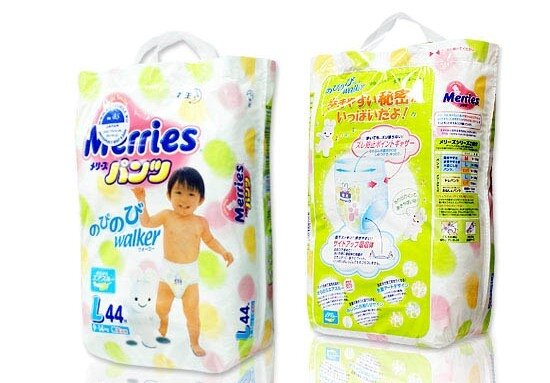 Детские трусики Merries L (9-14кг 42шт.)